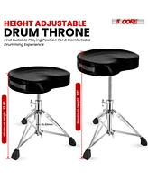 5 Core Drum Throne Padded Guitar Stool Adjustable Heavy Duty Music Chair Seat Universal for Adults & Kids with Anti Slip Rubber Feet