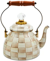 Mackenzie-Childs Mocha Check 2-Qt. Tea Kettle