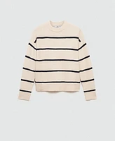 Mango Women's Knit Striped Sweater