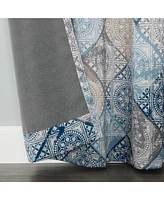 Lawson Global Medallion Print Room Darkening Grommet Curtain Panel