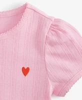 Epic Threads Toddler Girl Pointelle Heart T-Shirt, Exclusively at Macy's