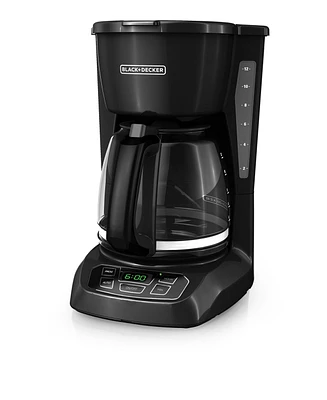 Black & Decker 12-Cup Programmable Glass Carafe Coffeemaker