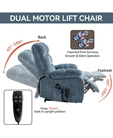 Mondawe Lift Recliner Chair Heat Massage Dual Motor Infinite