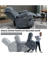 Mondawe Chenille Power Lift Recliner Chair