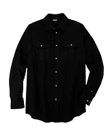 KingSize Big & Tall Signature Solid Flannel Shirt