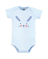 Hudson Baby Boys Unisex Cotton Bodysuits, Egg Hunt, 9-12 Months