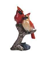 Fc Design "2-pc Gift Set" 8"H Red Northern Cardinal Couple Standing on Tree Trunk Figurine Statue Ornament Home Room Office Decor and Perfect Gift Ide