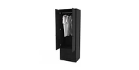 Slickblue Black 2-Door Bedroom Armoire Wardrobe Cabinet for Stylish Storage and Organization