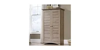 Slickblue Farmhouse Armoire Storage Cabinet for Rustic Bedroom Organization and Stylish Storage Solutions