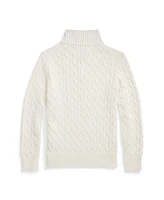 Polo Ralph Lauren Big Boys Cable-Knit Cotton Quarter-Zip Sweater