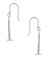 Macy's Oxidized Beaded Elongated Tear Drop Earrings