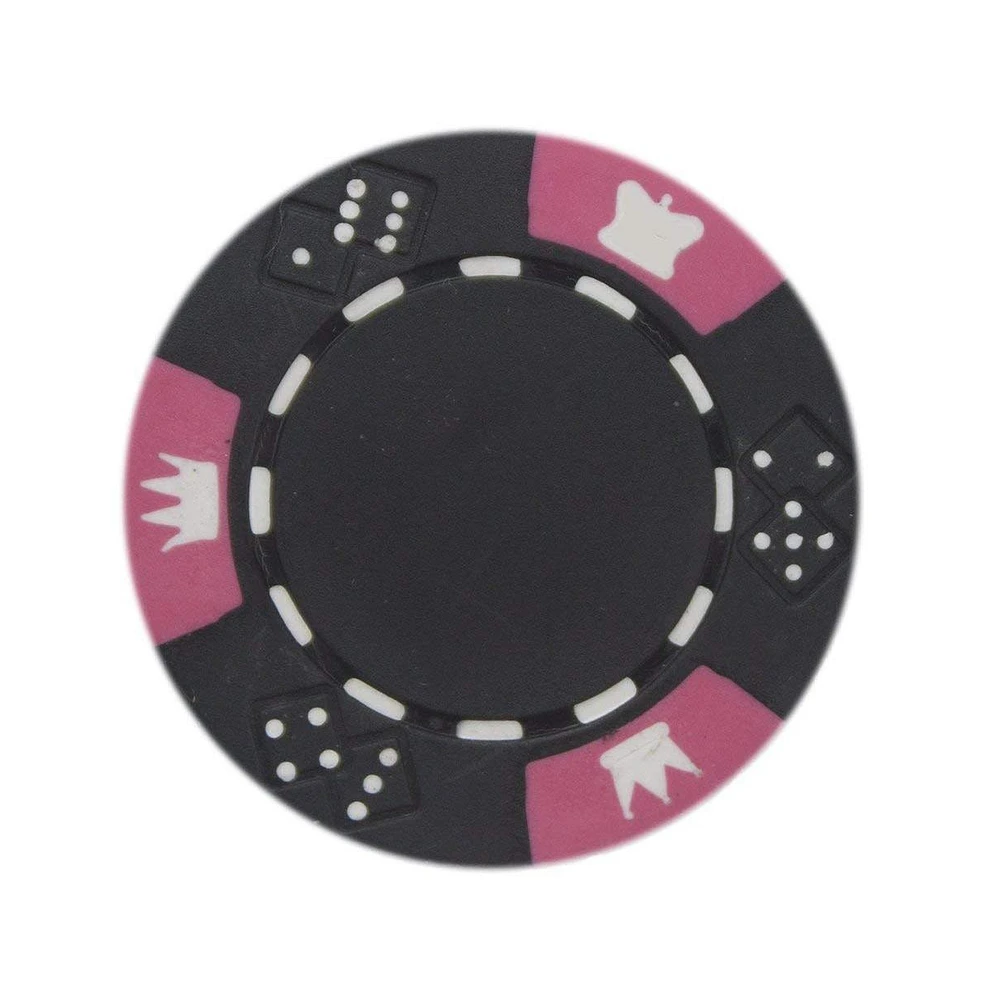 Slickblue Crown & Dice Poker Chips (25-Pack) – High-Quality Casino-Style