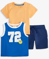 Epic Threads Toddler Boys Mesh Tank Top, T-Shirt & Shorts, 3 Piece Set, Exclusively at Macy's