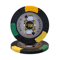 Slickblue King's Casino Poker Chips (25-Pack) – Premium Quality Casino-Style Poker Chips