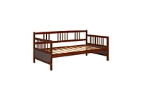 Slickblue Twin 2-in-1 Wood Daybed Frame and Sofa Bed for Versatile Living Spaces