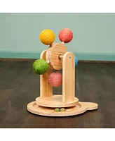 The Complete Interactive Play Center: Pinewood Ferris Wheel Cat Toy