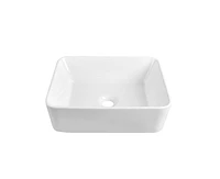 DeerValley Liberty 16'' x 12'' Rectangular Vitreous China Vessel Bathroom Sink