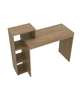 Venetie Desk, 3 Shelves, Light Pine