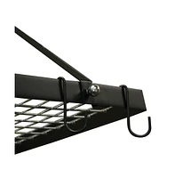 Slickblue Metal Rectangular Pot Rack with 12 Hanging Hooks - Holds up to 40 lbs.