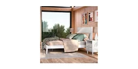 Slickblue Mid-Century Platform Bed - Classic Slatted Design for Stylish Living