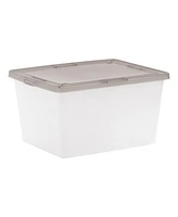 Iris Usa Quart Snap Top Plastic Storage Bin