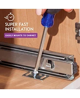 Florida Brands Sliding Rails - Pair of Heavy Duty Drawer Rails with Smooth Sliding System 17"