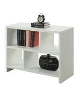 Slickblue 2-Shelf Modern Bookcase Console Table for Living Room Storage and Display