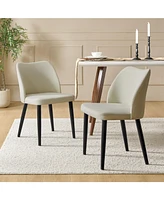 Hulala Home Melisa Modern Dining Chair with Solid Wood Tapered Legs