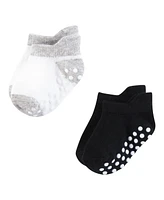 Hudson Baby Boys Non-Skid No-Show Socks