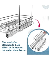 Florida Brands 2 Tiers Under the Sink Organizer and Storage Pull Out 11 x 21 In