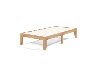 Slickblue Wooden Platform Bed Frame Durable Construction for All Mattress Types