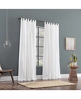 Archaeo Linen Cotton Blend Tab Top Curtain