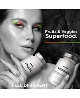 Amen Fruits + Veggies Vitamins Bundle Multivitamin Capsules Super Greens Red Fruits Superfood Supplement - 180ct