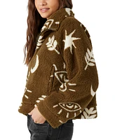 O'Neill Juniors' Rori Printed Zip-Front Long-Sleeve Jacket