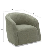 Reiter Fabric Accent Swivel Chair, Exclusively at Macy's