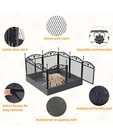 Bingopaw Pet Indoor Playpen Crate with Waterproof Heavy Duty Puppy Outdoor Exercise Play Pen