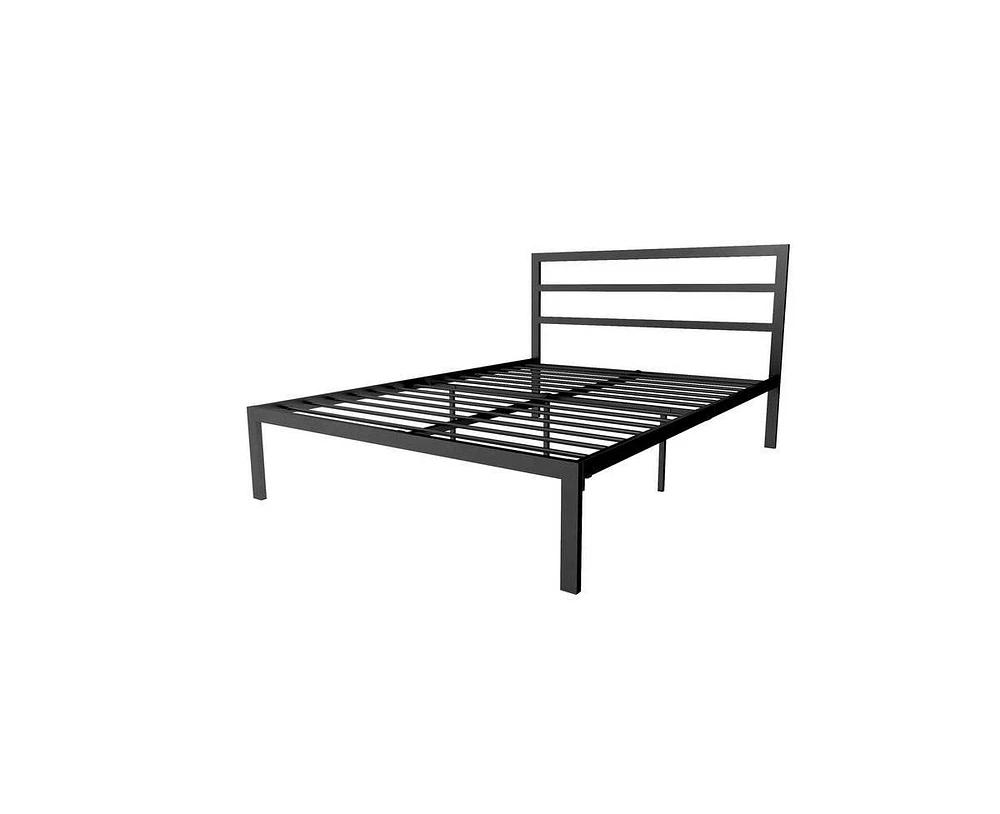 Slickblue Metal Platform Bed Frame with Headboard Included