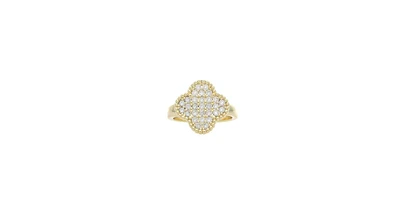 Rivka Friedman Pave Clover Ring