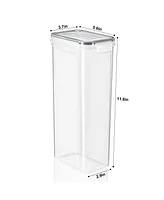 Sorbus 4 Pack Airtight (2.6L/88.4oz) Cereal Dispenser Canister Set with Lids - Easy Pour, Stackable, Store Dry Food, Rice Pasta and more