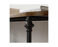 gaomon Entryway Table, 43.3" Long Console Table with Storage, 2 Tier Wood Console Table with Metal Frame and Mdf, Sofa Tables Behind Couch