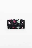 Desigual Women's Large braided floral wallet