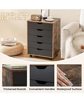 Gouun Floor Storage Cabinet Free Standing Cupboard Chest