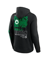 Fanatics Men's Black Boston Celtics Game Time Crossover Pullover Hoodie