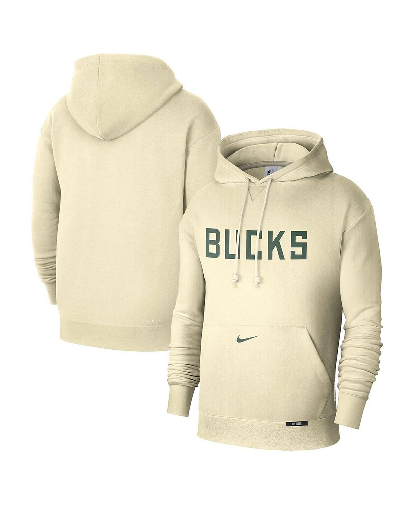 Nike Men's White Milwaukee Bucks 2024/25 City Edition Courtside Standard Issue Pullover Hoodie