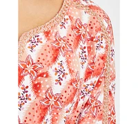 Jm Collection Women's Printed Top, Exclusively at Macy's