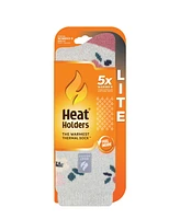 Heat Holders Lite Lanuza Floral Crew Socks