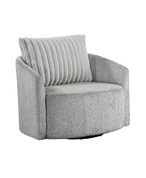 Homelegance 41" White Label Holland Park Swivel Chair