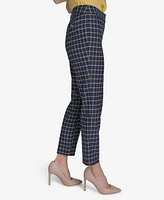 Tommy Hilfiger Women's Plaid-Print Slim-Fit Ankle Pants