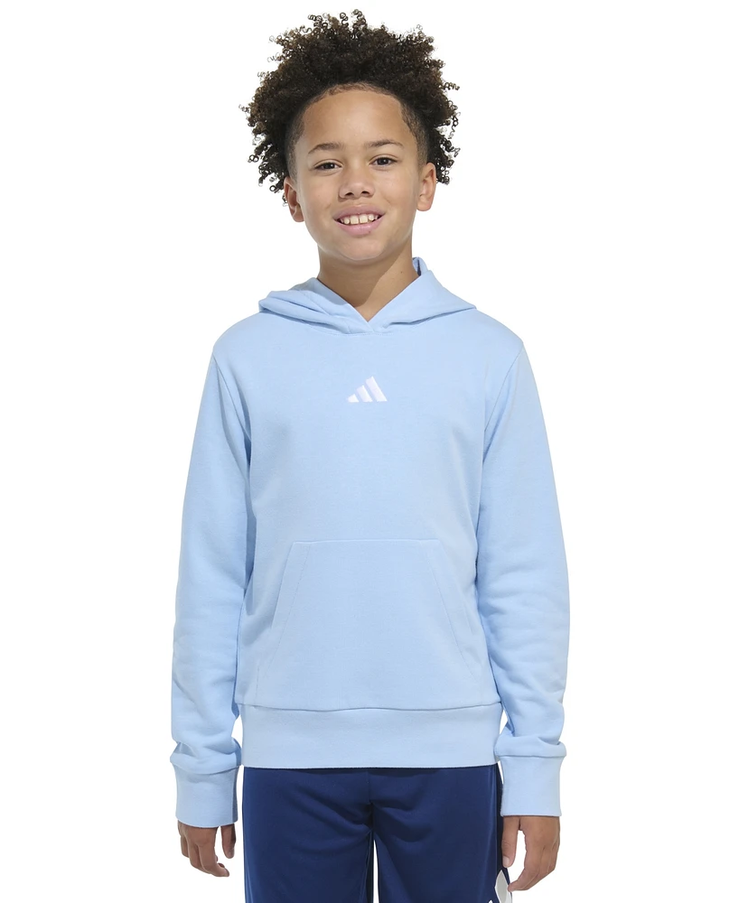 adidas Big Boys Long-Sleeve Essentials Small Logo Pullover Hoodie