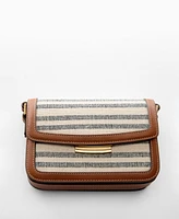 Mango Women's Flap Detail Crossbody Bag